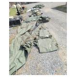 Base-X Military Tent Canvases, Missing Poles