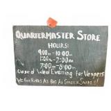 Wood Quartermaster Store Sign 30ï¿½x20ï¿½