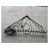 Pull Behind Pond Rake, Metal Construction