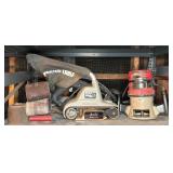 Porter-Cable Belt Sander and Craftsman Router
