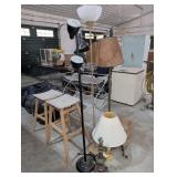 Floor Lamps, Table Lamps, Stools, and Racks