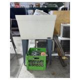 Utility Sink with Faucet and Accessories