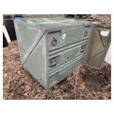 Military Surplus Green Metal Storage Container