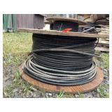 Spool of Black Electrical Cable