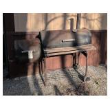 Steel Outdoor Offset Smoker Grill, 53" x 25" x 5