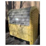 Outdoor Plastic Storage Bin 65" x 40" x 73"