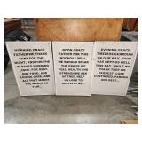 Three Prayer Wall Signs