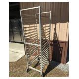 Metal Sheet Pan Rack on Casters