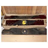 Group of Sharpened Metal Lawn Mower Blades