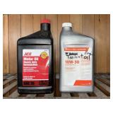 Two Bottles of Motor Oil, Ace and Bobcat