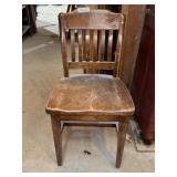 Wooden Slat-Back Chair