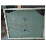 Boy Scouts Law & Oath On Tent Canvas 42" x 32"