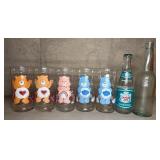 Care Bears Glasses and Bottles Lot