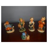 Goebel Hummel a d Napco Porcelain Figurines Group