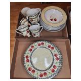 Noble Excellence Cherries Jubilee Dinnerware Set