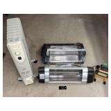 Portable Electric Heaters & LED Light