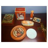 Goebel Figurines, Music Boxes, Spode Ornament Lot