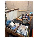 Office Supplies and Drafting Board Lot
