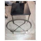 Glass Table and Folding Table Lot