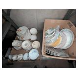 Floral Porcelain Dinnerware, 80 Pieces