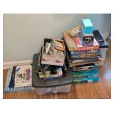 Craft Supplies and Board Games Lot