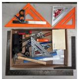 Hand Tools and Measuring Squares Lot