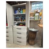 Workshop Contents Lot with Storage Cabinets