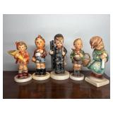(5) Goebel Hummel Ceramic Figurines