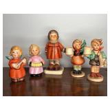 (5) Goebel Hummel Porcelain Figurines