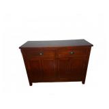 Wood Sideboard with Drawers & Cabinets