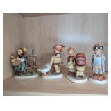 4 Goebel Hummel Ceramic Figurines