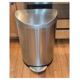 Stainless Steel Step Trash Can 26.5" w