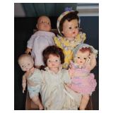 5 Assorted Baby Dolls by Fisher Price and Others