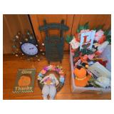 Holiday Decor and Wall Clock Lot