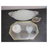 Mirrored and Glass Trays