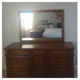 Dresser with mirror