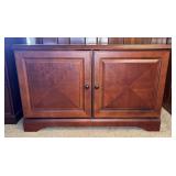 Wood Cabinet with Double Doors & Interior Shelves