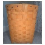 Wood Splint Pack Basket with Straps 14.5x13x20.5