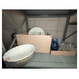 Ceramic and Glass Tableware, 37 Pieces