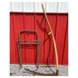 Antique Scythe and Hay Fork
