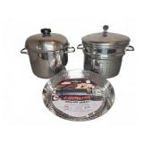 Stainless Steel Cookware and Grilling Skillet Set