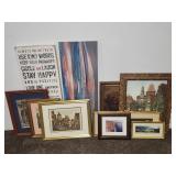 Framed Art and Print Lot, Various Subjects