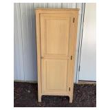 Light Wood Single Door Storage Cabinet