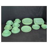 Fire-King and Unbranded Jadeite dinnerware