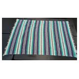 Woven striped blankets, assorted colors