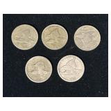 (5) 1858 Flying Eagle Cents