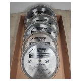 5 American Tool 10" 24T industrial carbide blades
