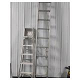 Louisville 24 ft Extension Ladder and Werner 6 ft