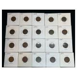 (20) US Indian Head Cents, 1880ï¿½1899