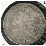 1832 Silver Bust Half Dollar
